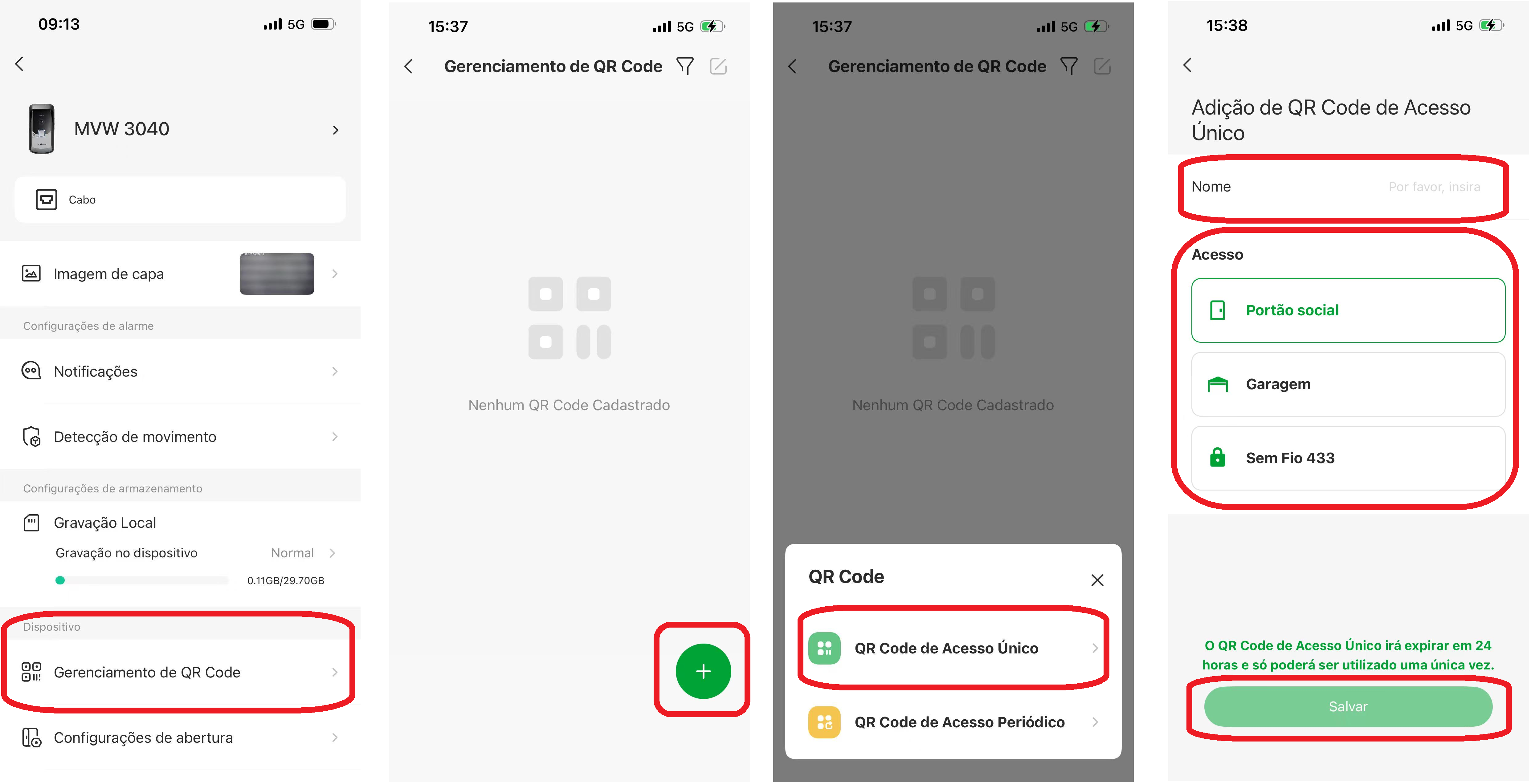 QR Code de Acesso Único